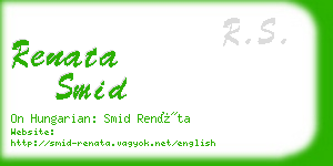 renata smid business card